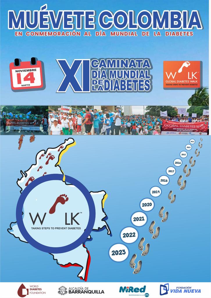 X CAMINATA POR LA DIABETES, GVN REGIÓN CARIBE COLOMBIA